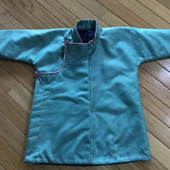 NEW Stunning Silk Handmade Padded Jacket Mongolia - Picture 3 of 5